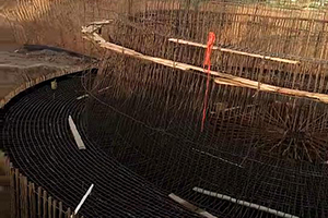 海南砼烟囱新建施工现场